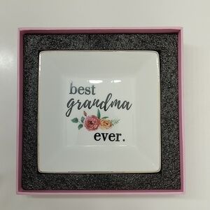 Best Grandma Ever Jewelry Tray Rings Holder Mother's Day Gift Birthday Gifts